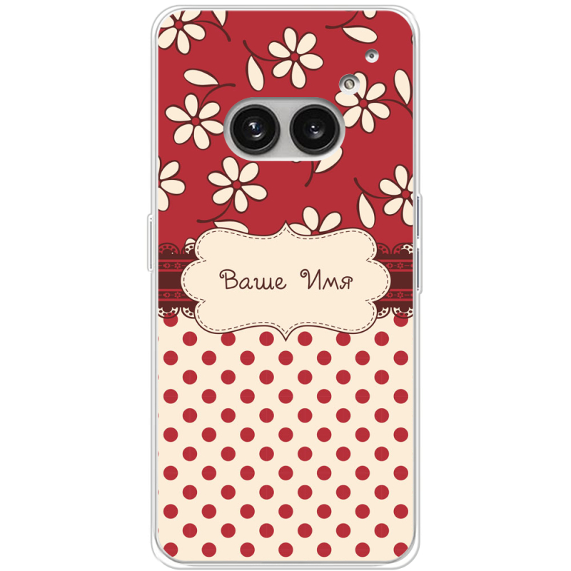 Чехол BoxFace Nothing Phone (2a) Именной Polka Dots