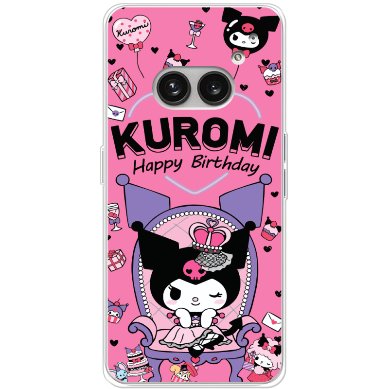 Чехол BoxFace Nothing Phone (2a) День народження Kuromi