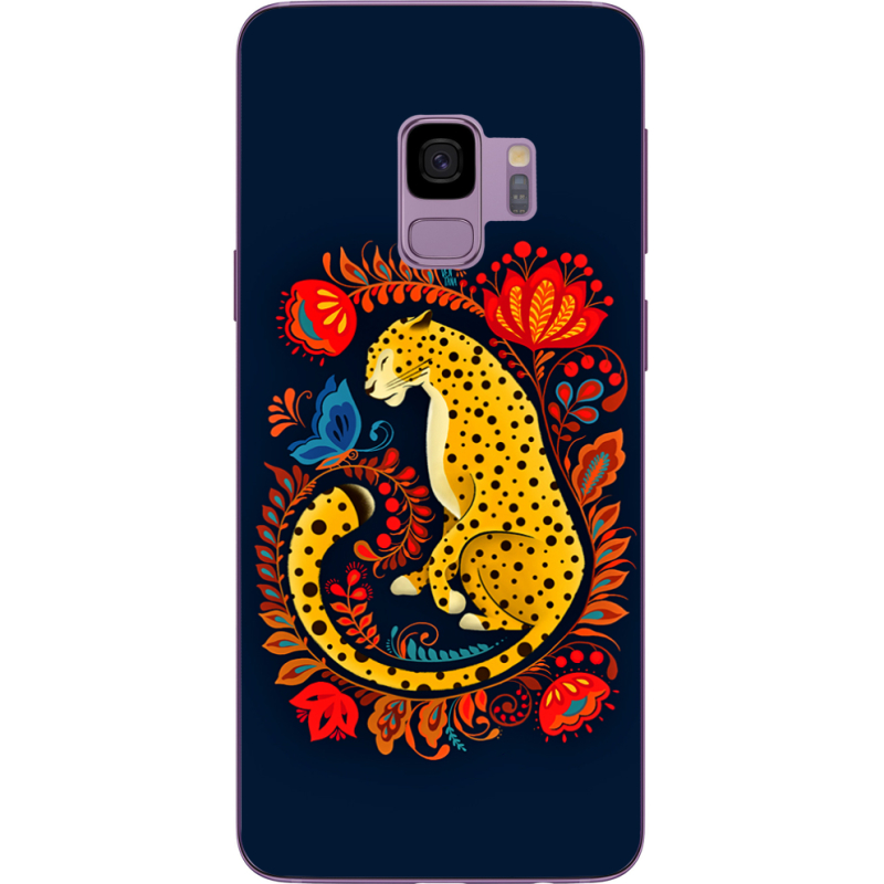 Чехол Uprint Samsung G960 Galaxy S9 Petrykivka Leopard