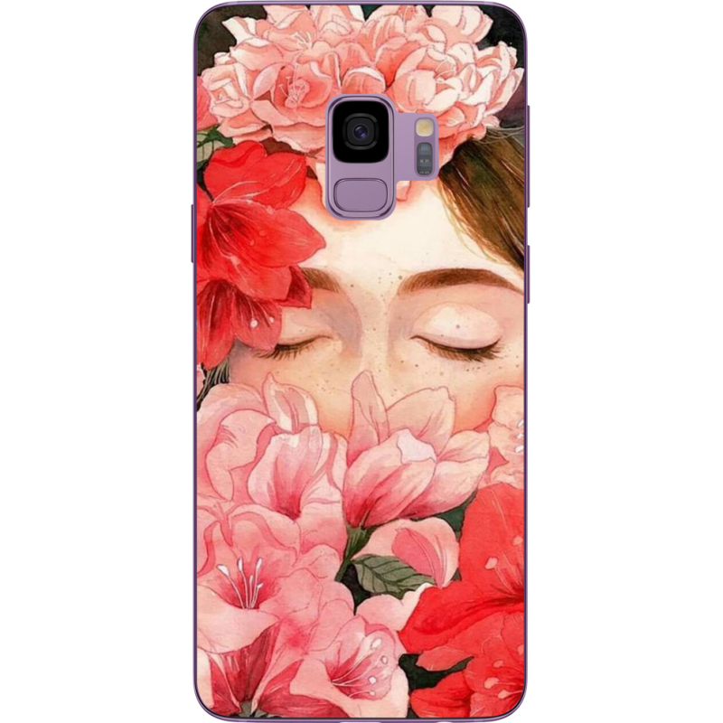 Чехол Uprint Samsung G960 Galaxy S9 Girl in Flowers