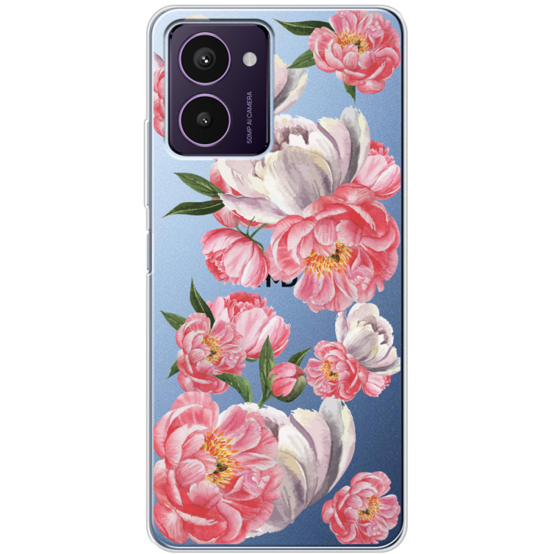 Прозрачный чехол BoxFace HMD Pulse Pro Peony Watercolor Style