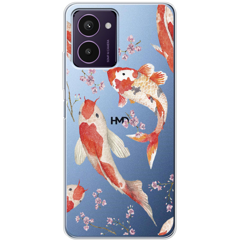 Прозрачный чехол BoxFace HMD Pulse Pro Japanese Koi Fish