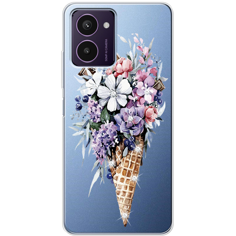 Чехол со стразами HMD Pulse Pro Ice Cream Flowers