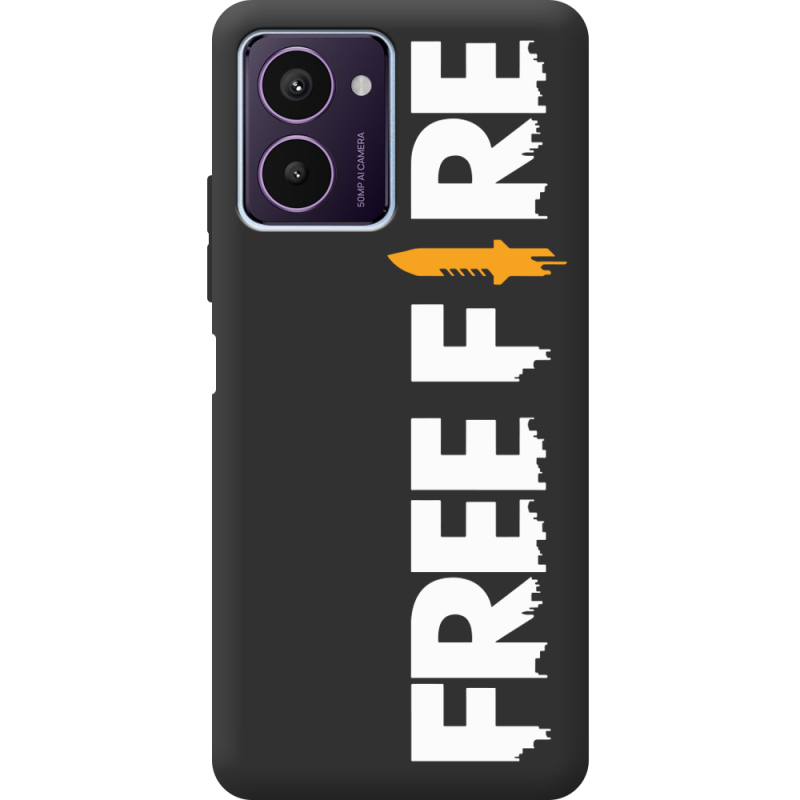 Черный чехол BoxFace HMD Pulse Pro Free Fire White Logo