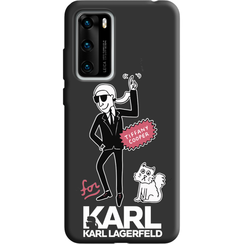 Черный чехол BoxFace Huawei P40 For Karl