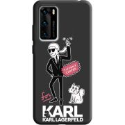 Черный чехол BoxFace Huawei P40 For Karl