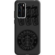 Черный чехол BoxFace Huawei P40 Black Coffee