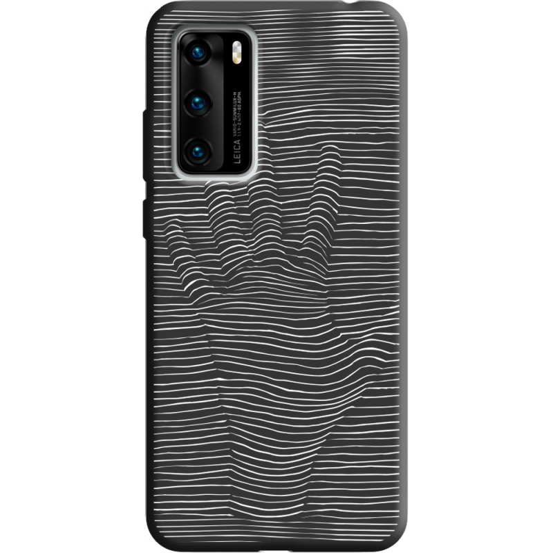 Черный чехол BoxFace Huawei P40 Optical Hand