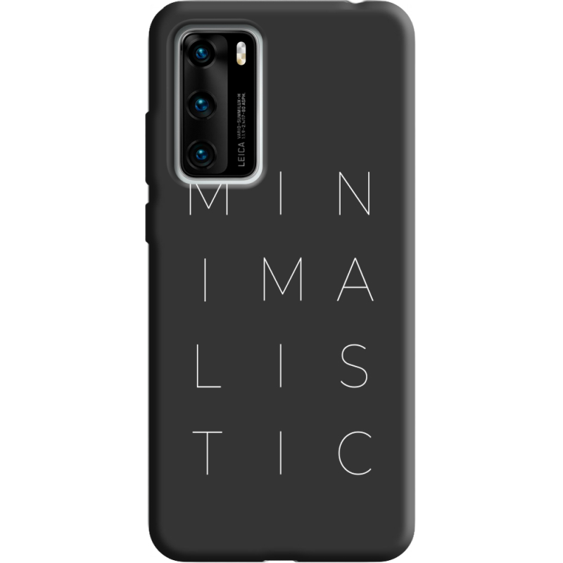 Черный чехол BoxFace Huawei P40 Minimalistic