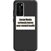 Черный чехол BoxFace Huawei P40 