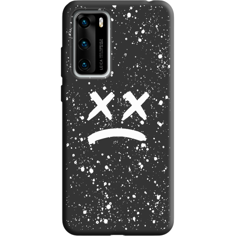 Черный чехол BoxFace Huawei P40 Sad Way