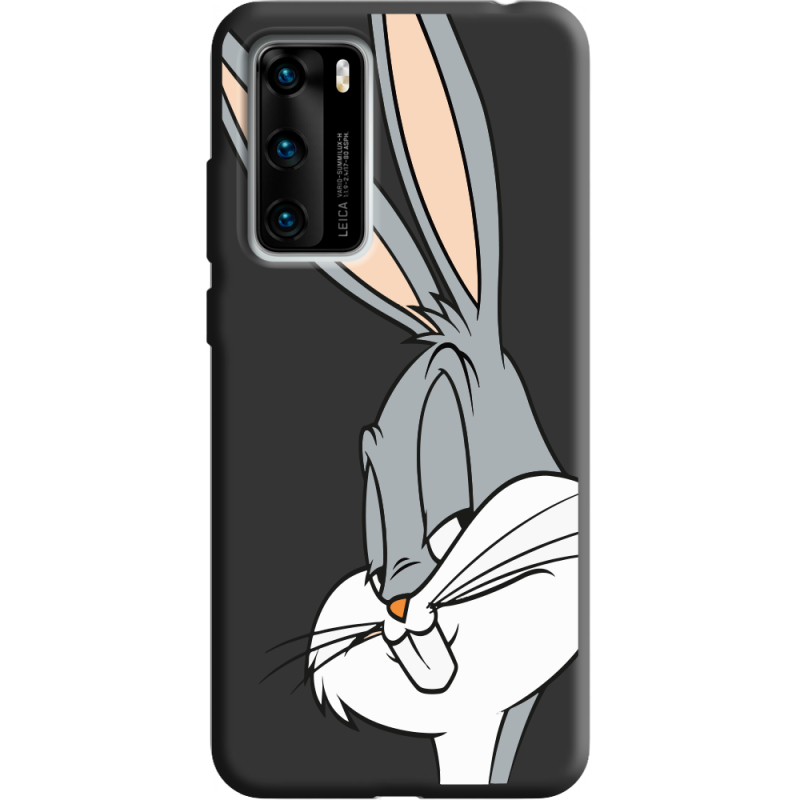 Черный чехол BoxFace Huawei P40 Lucky Rabbit