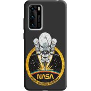 Черный чехол BoxFace Huawei P40 NASA Spaceship