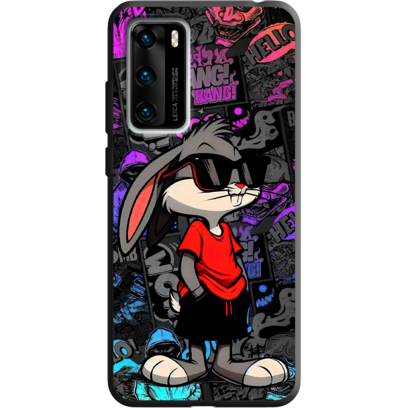 Черный чехол BoxFace Huawei P40 Малий вухань
