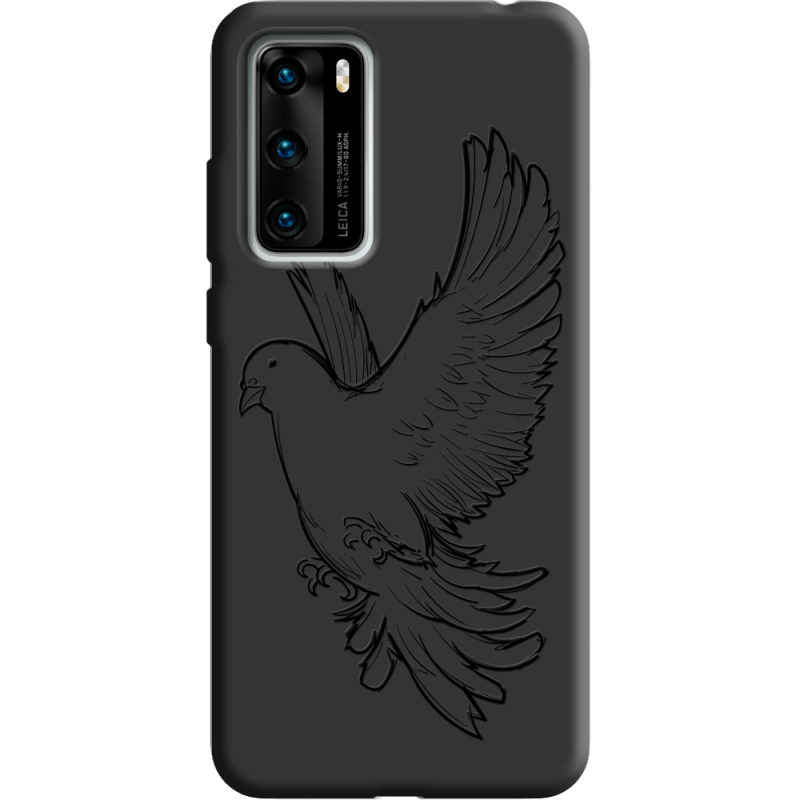 Черный чехол BoxFace Huawei P40 Dove