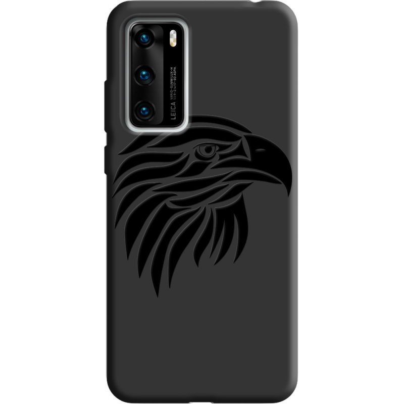 Черный чехол BoxFace Huawei P40 Eagle