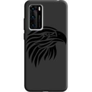 Черный чехол BoxFace Huawei P40 Eagle