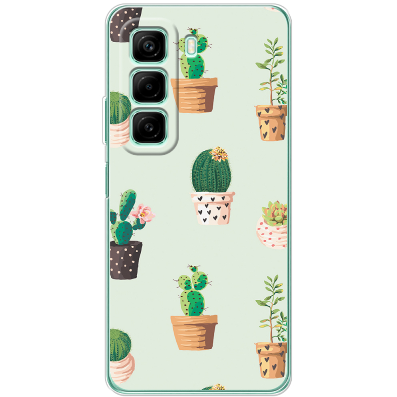 Чехол BoxFace Infinix Hot 50 L-green Cacti