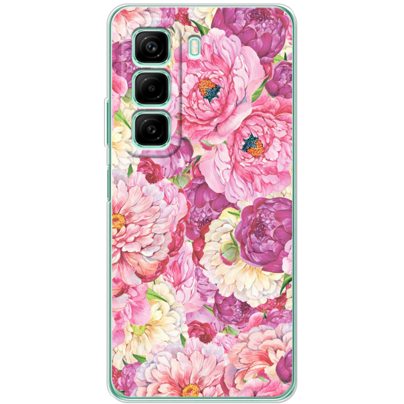 Чехол BoxFace Infinix Hot 50 Pink Peonies