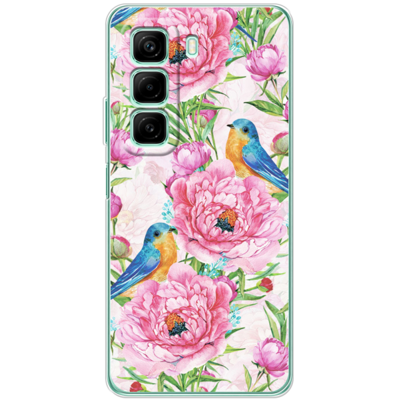 Чехол BoxFace Infinix Hot 50 Birds and Flowers