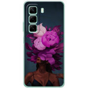 Чехол BoxFace Infinix Hot 50 Exquisite Purple Flowers