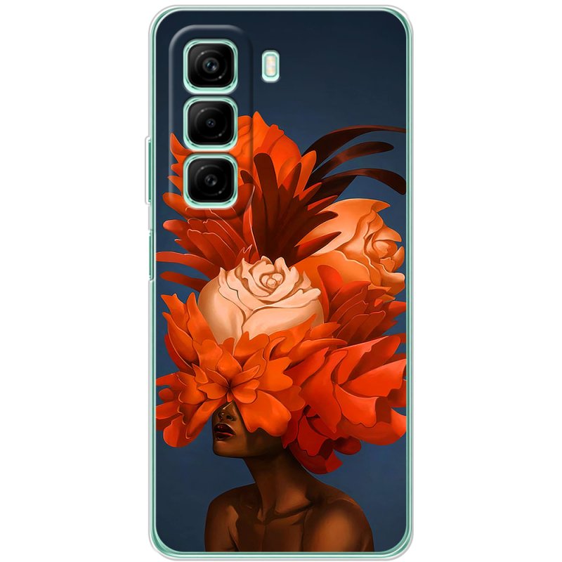 Чехол BoxFace Infinix Hot 50 Exquisite Orange Flowers