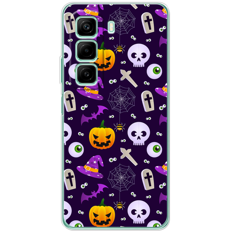 Чехол BoxFace Infinix Hot 50 Halloween Purple Mood