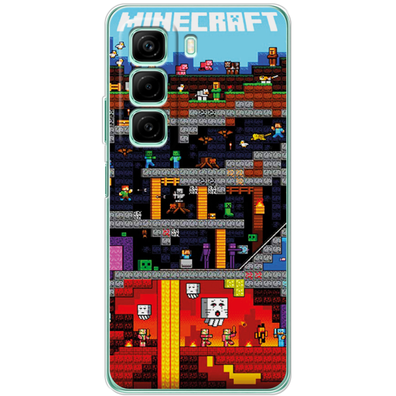 Чехол BoxFace Infinix Hot 50 Minecraft Lode Runner