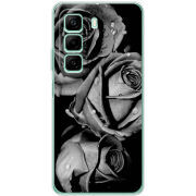 Чехол BoxFace Infinix Hot 50 Black and White Roses