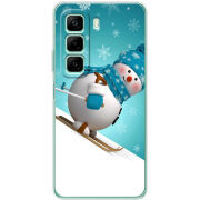 Чехол BoxFace Infinix Hot 50 Skier Snowman