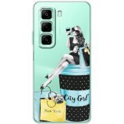 Прозрачный чехол BoxFace Infinix Hot 50 City Girl