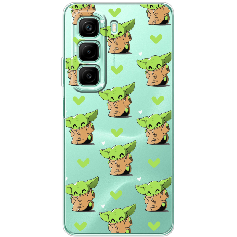 Прозрачный чехол BoxFace Infinix Hot 50 Pattern Baby Yoda