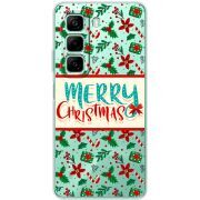 Прозрачный чехол BoxFace Infinix Hot 50 Vintage Christmas Pattern