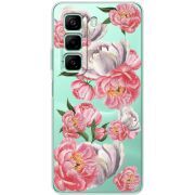 Прозрачный чехол BoxFace Infinix Hot 50 Peony Watercolor Style