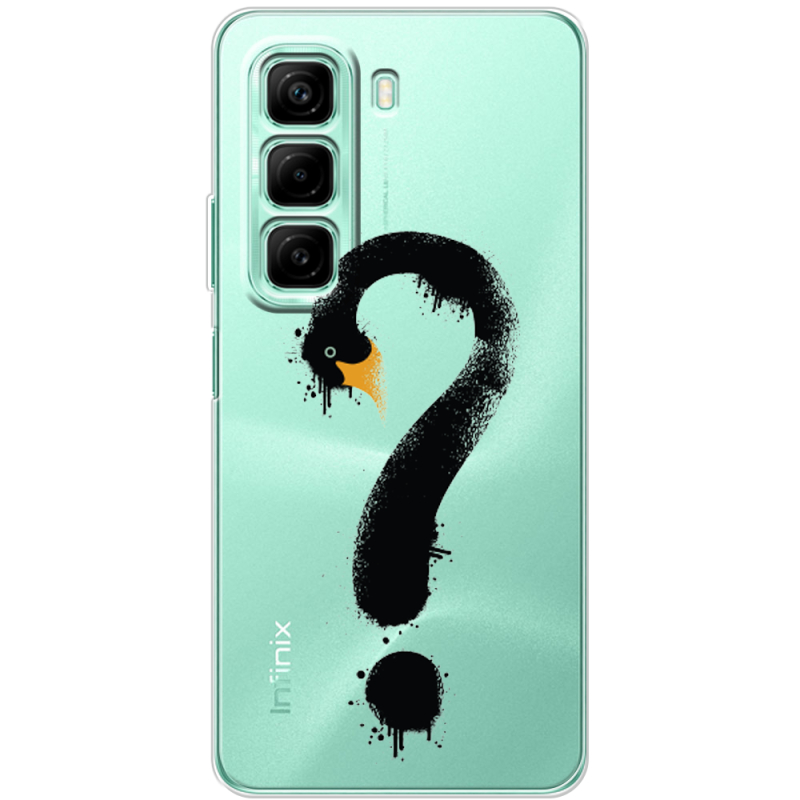 Прозрачный чехол BoxFace Infinix Hot 50 Swan question