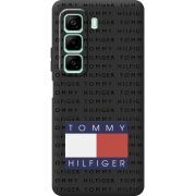 Черный чехол BoxFace Infinix Hot 50 Tommy Print