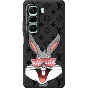 Черный чехол BoxFace Infinix Hot 50 looney bunny