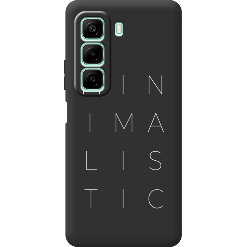 Черный чехол BoxFace Infinix Hot 50 Minimalistic