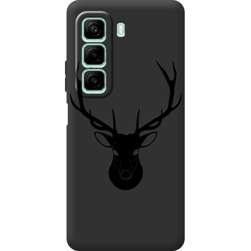 Черный чехол BoxFace Infinix Hot 50 Deer