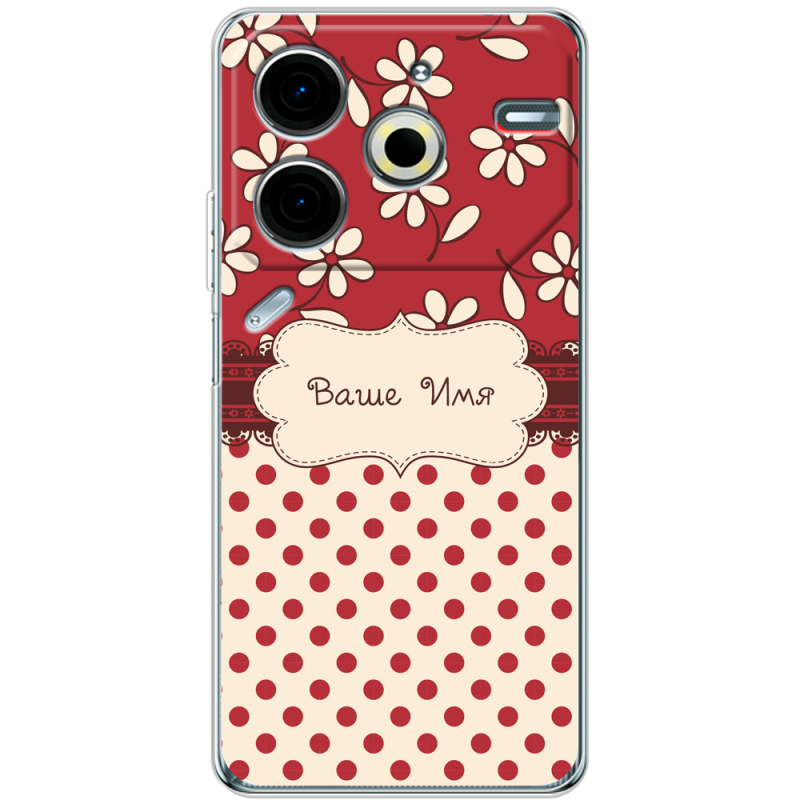 Чехол BoxFace Tecno POVA 6 Neo Именной Polka Dots