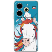 Чехол BoxFace Tecno POVA 6 Neo Fuck Unicorn