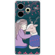 Чехол BoxFace Tecno POVA 6 Neo Girl and deer