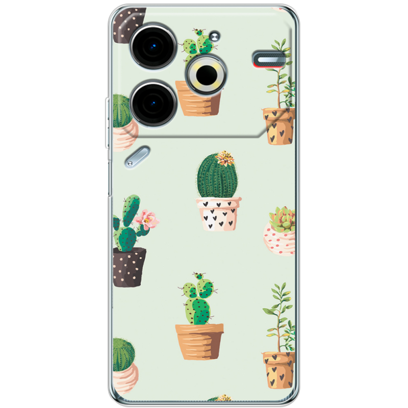 Чехол BoxFace Tecno POVA 6 Neo L-green Cacti