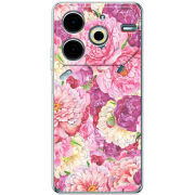 Чехол BoxFace Tecno POVA 6 Neo Pink Peonies