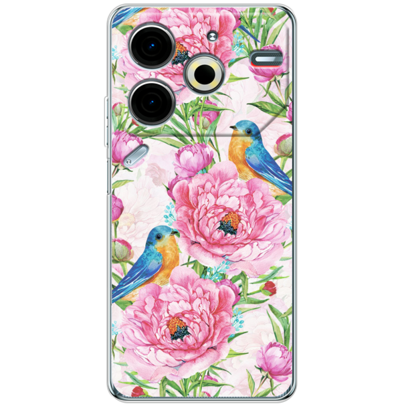 Чехол BoxFace Tecno POVA 6 Neo Birds and Flowers