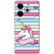 Чехол BoxFace Tecno POVA 6 Neo Unicorn