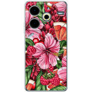 Чехол BoxFace Tecno POVA 6 Neo Tropical Flowers