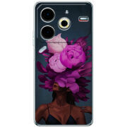 Чехол BoxFace Tecno POVA 6 Neo Exquisite Purple Flowers