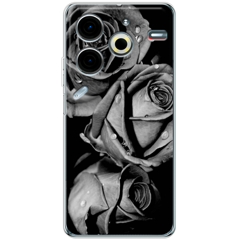 Чехол BoxFace Tecno POVA 6 Neo Black and White Roses