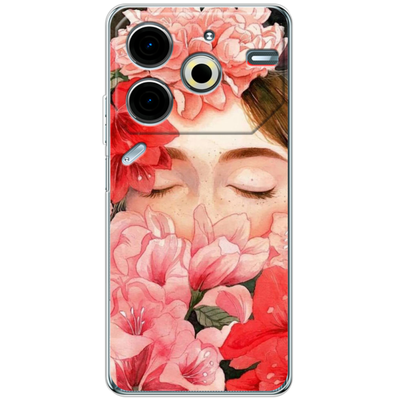 Чехол BoxFace Tecno POVA 6 Neo Girl in Flowers